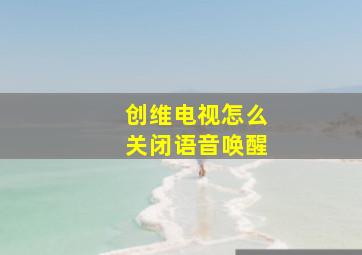 创维电视怎么关闭语音唤醒