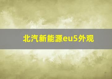 北汽新能源eu5外观