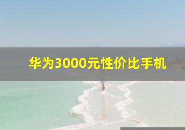 华为3000元性价比手机