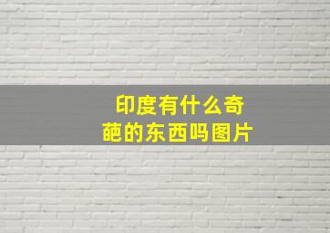 印度有什么奇葩的东西吗图片