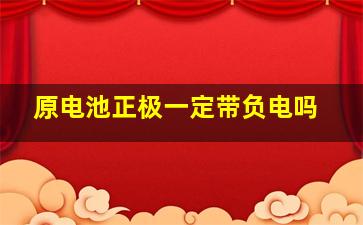 原电池正极一定带负电吗