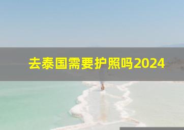 去泰国需要护照吗2024