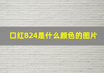 口红824是什么颜色的图片