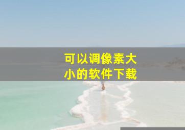 可以调像素大小的软件下载