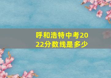 呼和浩特中考2022分数线是多少