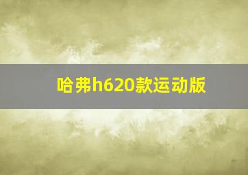 哈弗h620款运动版