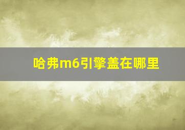 哈弗m6引擎盖在哪里