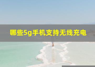 哪些5g手机支持无线充电