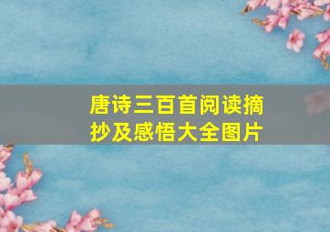 唐诗三百首阅读摘抄及感悟大全图片