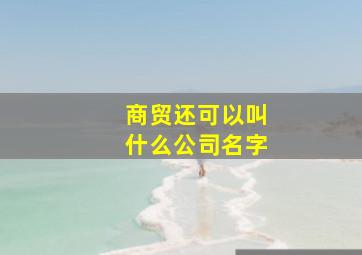 商贸还可以叫什么公司名字