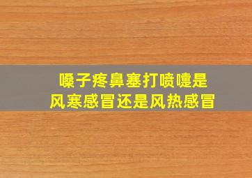 嗓子疼鼻塞打喷嚏是风寒感冒还是风热感冒