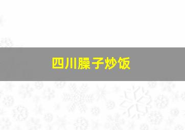 四川臊子炒饭