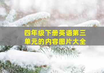 四年级下册英语第三单元的内容图片大全