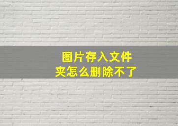 图片存入文件夹怎么删除不了