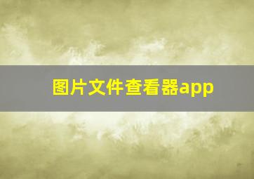 图片文件查看器app