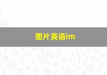 图片英语im