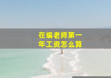 在编老师第一年工资怎么算