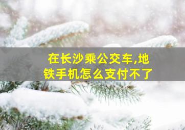 在长沙乘公交车,地铁手机怎么支付不了