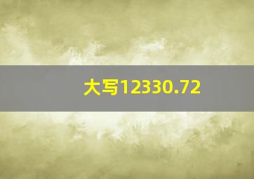 大写12330.72