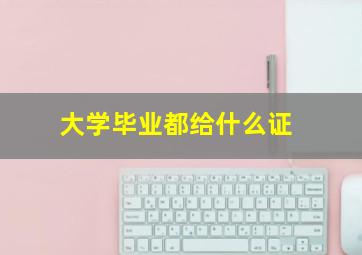 大学毕业都给什么证