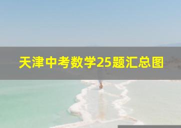 天津中考数学25题汇总图