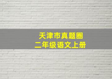 天津市真题圈二年级语文上册