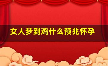 女人梦到鸡什么预兆怀孕