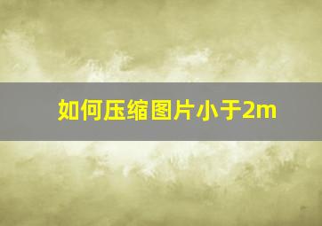 如何压缩图片小于2m