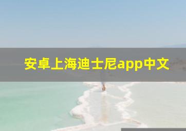 安卓上海迪士尼app中文