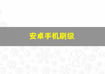 安卓手机刷级