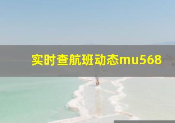 实时查航班动态mu568