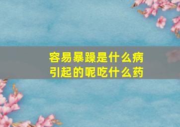 容易暴躁是什么病引起的呢吃什么药