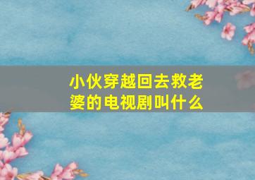 小伙穿越回去救老婆的电视剧叫什么