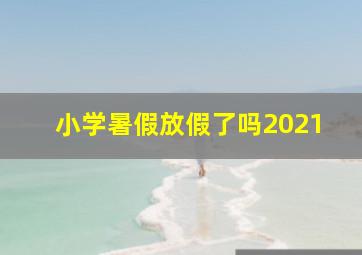 小学暑假放假了吗2021