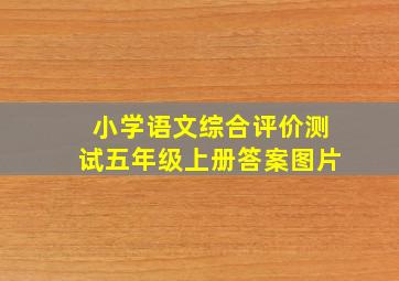 小学语文综合评价测试五年级上册答案图片