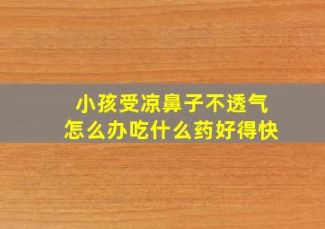 小孩受凉鼻子不透气怎么办吃什么药好得快