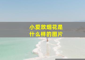 小爱放烟花是什么样的图片