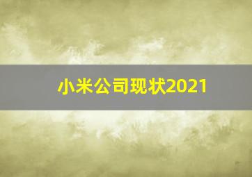 小米公司现状2021