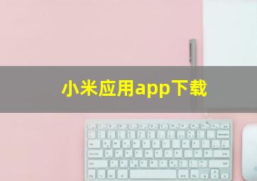 小米应用app下载