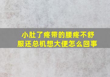 小肚了疼带的腰疼不舒服还总机想大便怎么回事