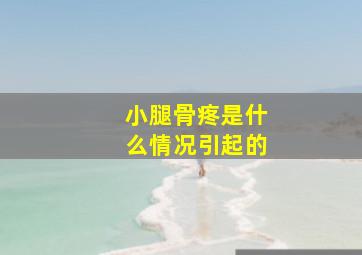 小腿骨疼是什么情况引起的