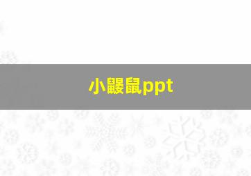 小鼹鼠ppt