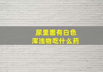 尿里面有白色浑浊物吃什么药