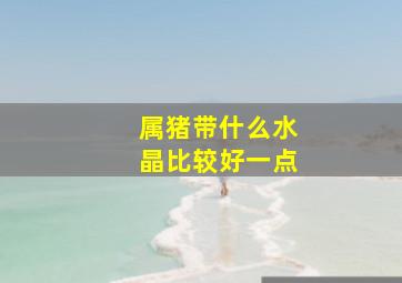 属猪带什么水晶比较好一点