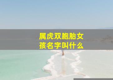 属虎双胞胎女孩名字叫什么