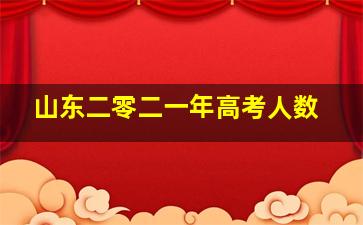 山东二零二一年高考人数