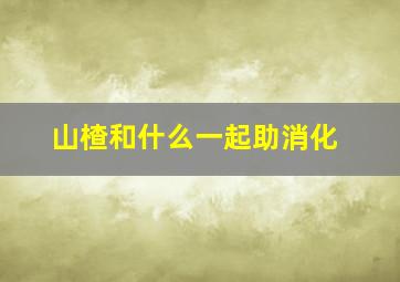 山楂和什么一起助消化