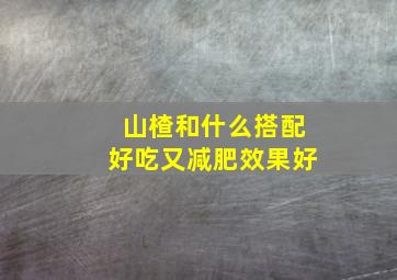 山楂和什么搭配好吃又减肥效果好