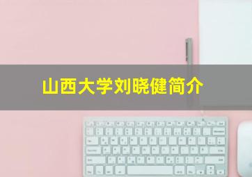 山西大学刘晓健简介