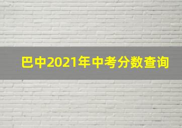 巴中2021年中考分数查询